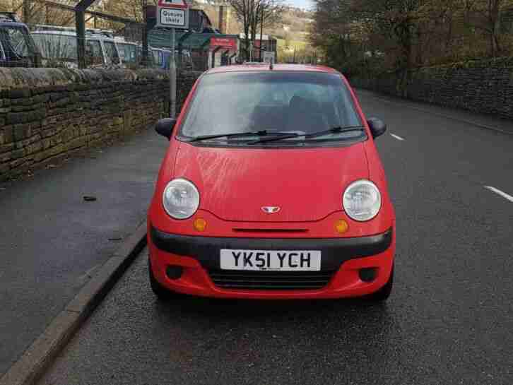 2001 51 REG DAEWOO MATIZ 0.8CC SE 5DR 10 MONTHS MOT STARTS AND DRIVES EXCELLENT