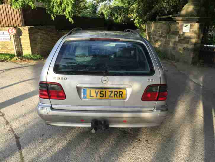 2001/51 SILVER MERCEDES BENZ E320 CDI AVANTGARDE AUTO ESTATE DIESEL 0.99p