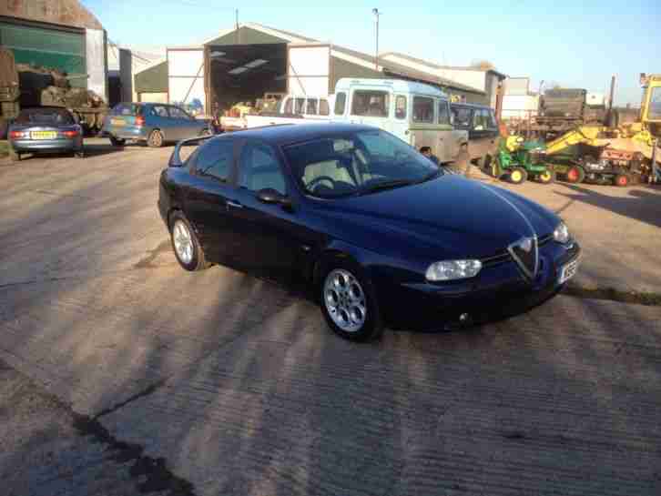 2001 ALFA ROMEO 156 T.SPARK VELOCE BLUE. New MOT