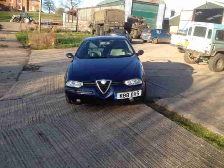 2001 ALFA ROMEO 156 T.SPARK VELOCE BLUE. New MOT