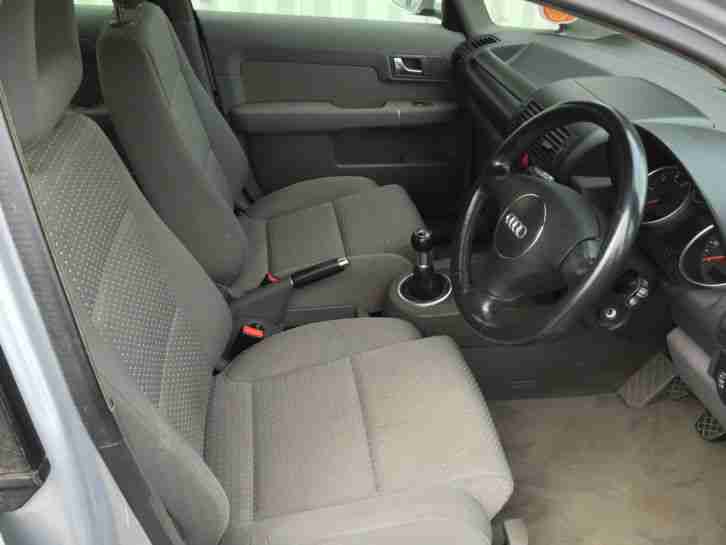 2001 AUDI A2 SE 1.4 PETROL SILVER PLEASE READ DESCRIPTION HAS MISFIRE NO RESERVE