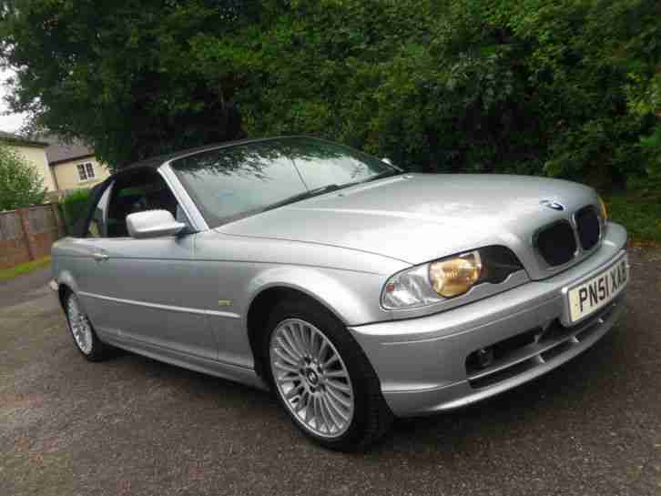 2001 320i CONVERTIBLE SPORT BLACK LEATHER