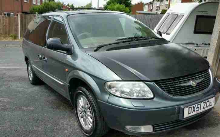 2001 CHRYSLER GRAND VOYAGER CRD LIMITED GREEN MOT PEOPLE CARRIER MPV 7 SEATER