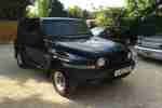 2001 KORANDO AUTO BLACK, 4X4, VERY