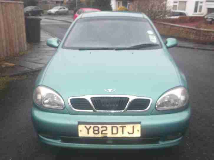 2001 DAEWOO LANOS SX GREEN 1.6. SPARES OR REPAIRS
