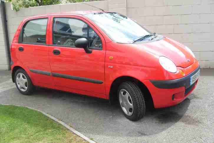 2001 DAEWOO MATIZ SE 5 DOOR RED