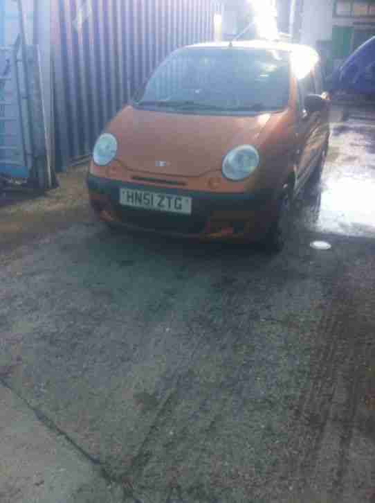 2001 DAEWOO MATIZ SE ORANGE