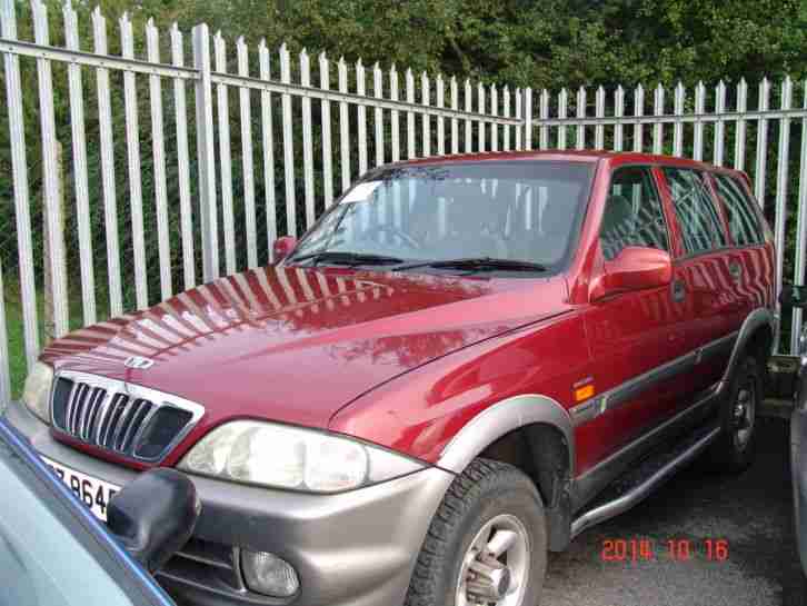 2001 MUSSO 2.9l TD RED 2002 100000