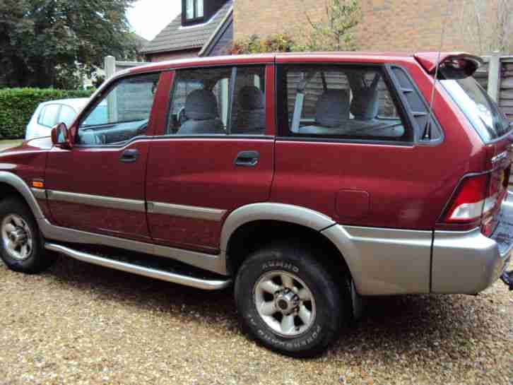 2001 DAEWOO MUSSO 2.9l TD RED - 2002 - 100000 miles certified mot