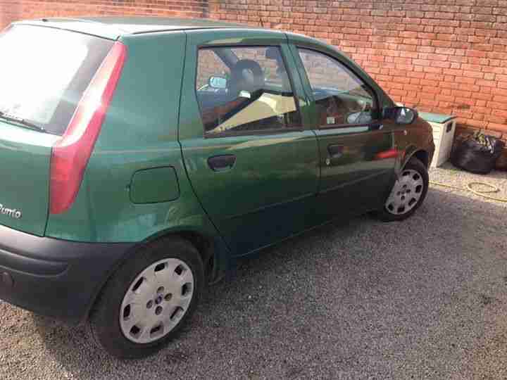 2001 FIAT PUNTO 1.2 GREEN SPARES OR REPAIR MOT FAILURE