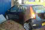 2001 FIAT PUNTO MIA BLACK Repair or Spares