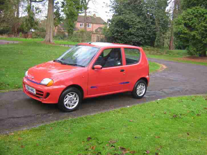 2001 FIAT SEICENTO SPORTING RED LOW MILLAGE