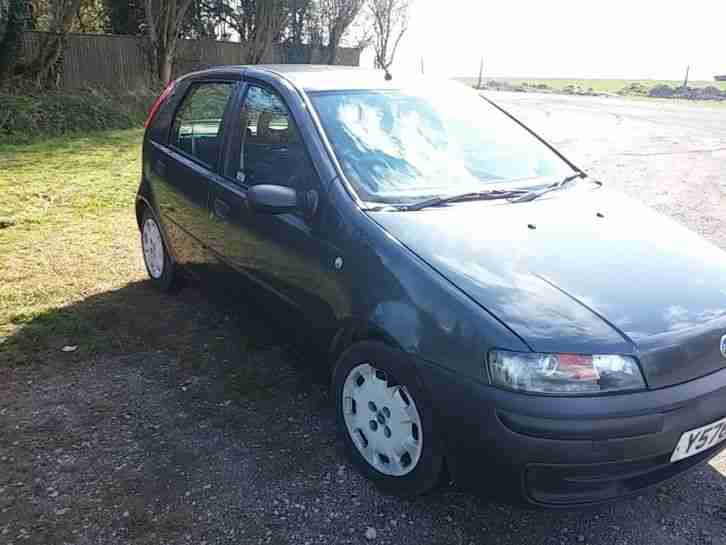 2001 Fiat Punto 1.2, Black, MOT til Sept 2016, Low Miles, Spares or Repair