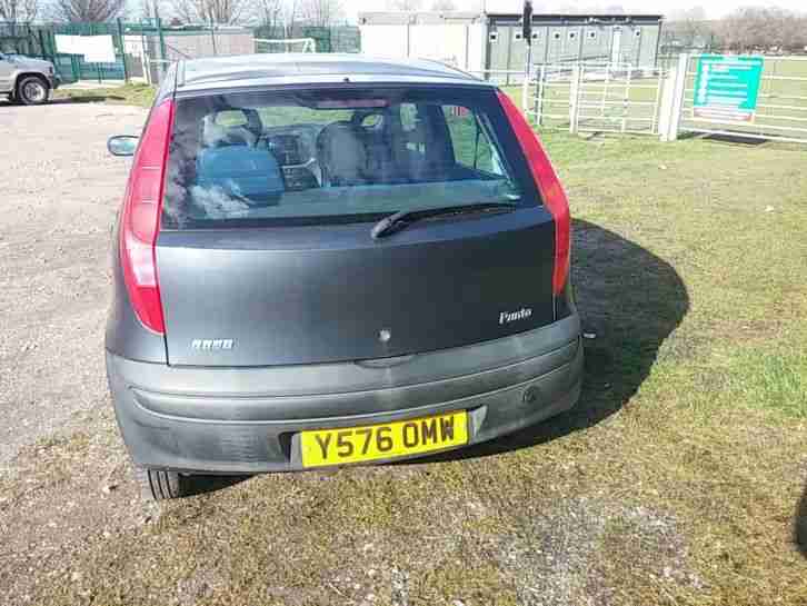 2001 Fiat Punto 1.2, Black, MOT til Sept 2016, Low Miles, Spares or Repair