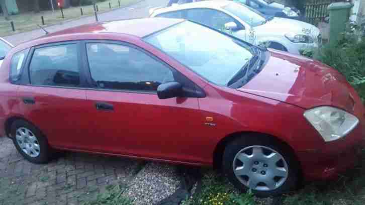 2001 HONDA CIVIC S RED