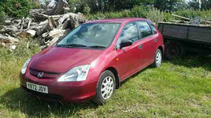 2001 CIVIC S RED