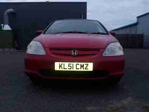 2001 HONDA CIVIC SE RED