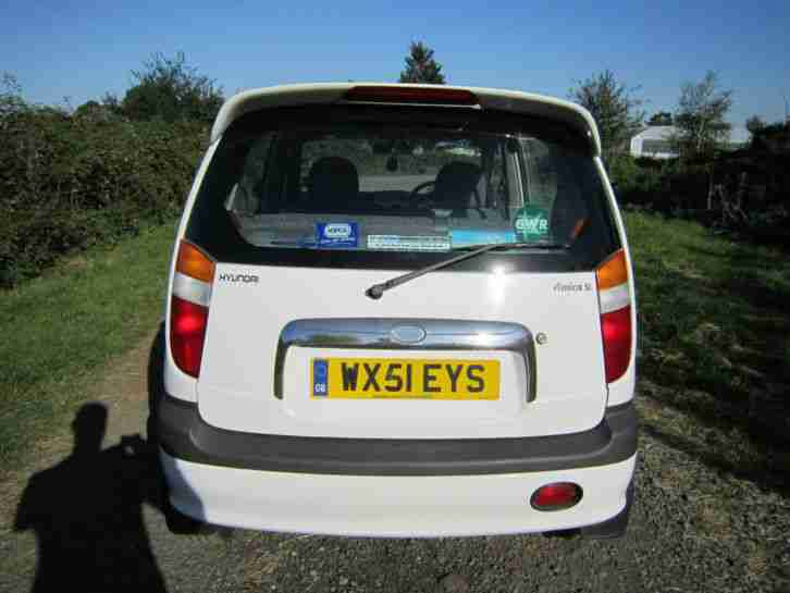 2001 HYUNDAI AMICA 1.0 SI AUTO WHITE SPARES OR REPAIRS - LOW MILEAGE