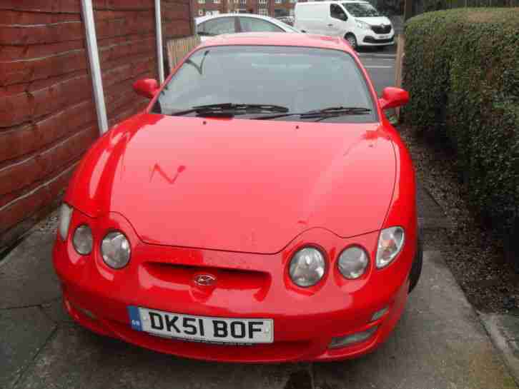 2001 HYUNDAI COUPE SE RED FULL LEATHER 12 MONTHS MOT