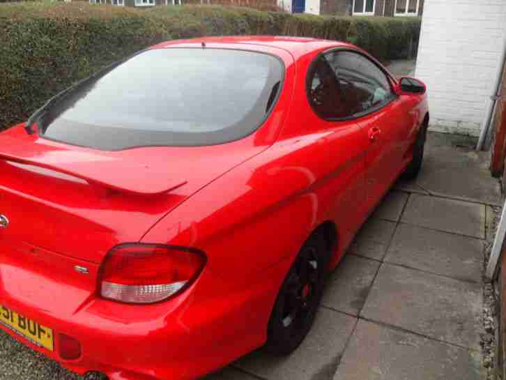 2001 HYUNDAI COUPE SE RED FULL LEATHER 12 MONTHS MOT