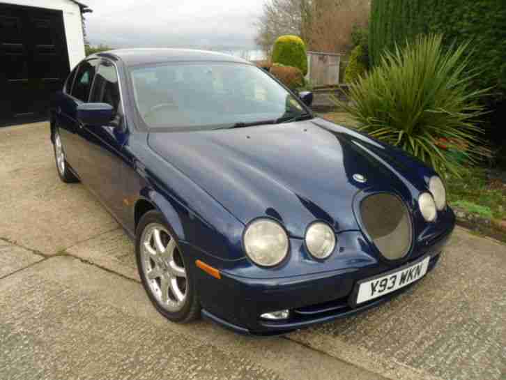 2001 JAGUAR S TYPE V6 SPORT AUTO BLUE 119805 MILES, HAS SLIGHT GEARBOX FAULT