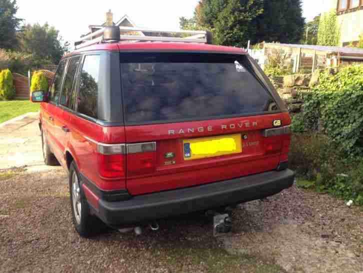 2001 LAND ROVER RANGE ROVER DHSE AUTO RED 7 SEATER