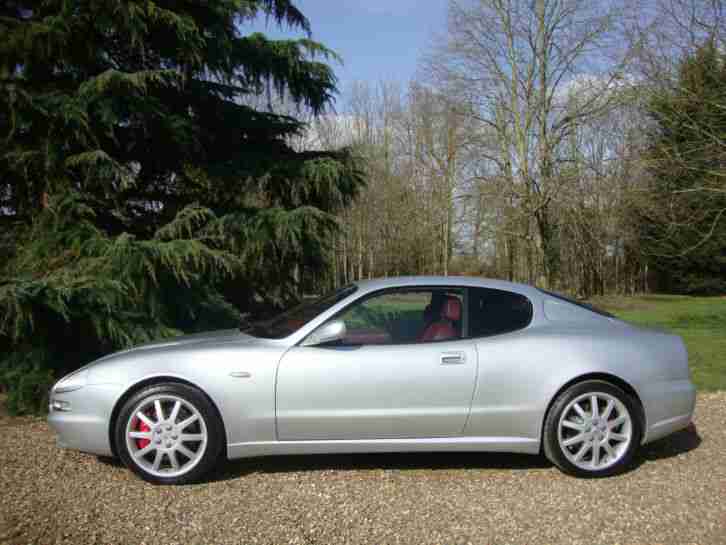 2001 MASERATI 3200 GT AUTO SILVER RED LEATHER! ONLY 36,000 MILES! STUNNING !