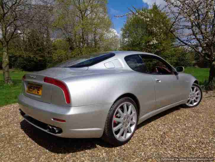 2001 MASERATI 3200 GT AUTO SILVER RED LEATHER! ONLY 36,000 MILES! STUNNING !