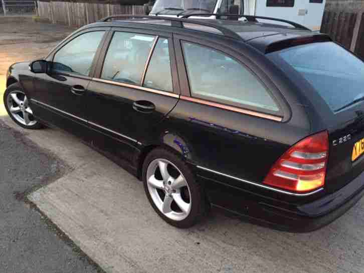 2001 MERCEDES C220 CDI AVANTGARDE AUTO BLACK