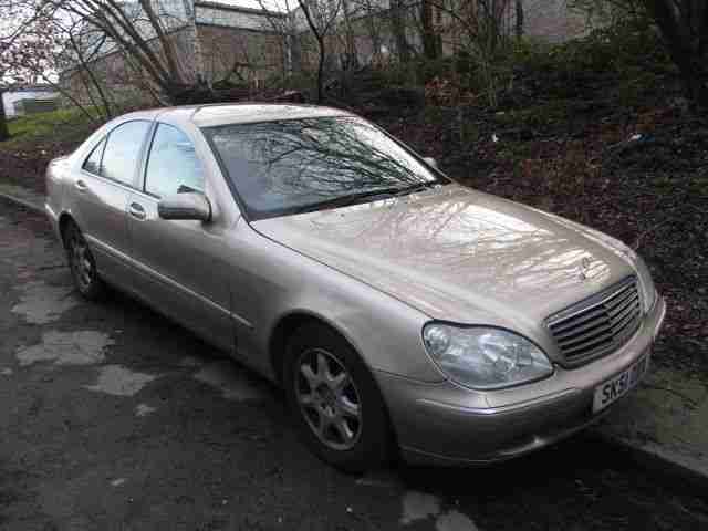 2001 MERCEDES S320 AUTO GOLD+CAT C +MOT