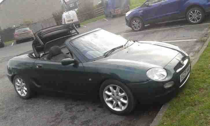 2001 MG MGF 1.8 SPORT CONVERTIBLE 2 SEATER RACING GREEN LOW MILEAGE LONG MOT