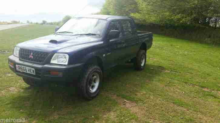 2001 MITSUBISHI L200 2.5TD GL 4WD BLUE 12 months mot