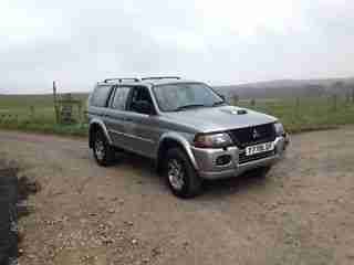 2001 MITSUBISHI SHOGUN SPORT EQUIPPE TD SILVER 4x4 offroad green lane