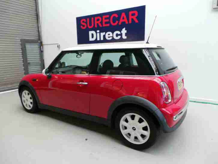 2001 Mini 1.6i Cooper 3dr Red/White 87k Great Condition,Well Maintained !!