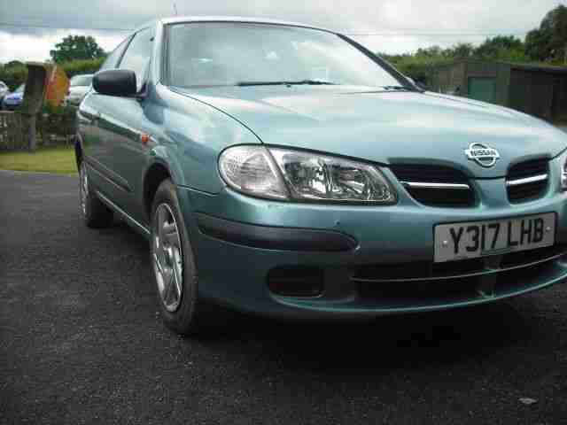 2001 NISSAN ALMERA E AUTO GREY GREEN spares or repairs