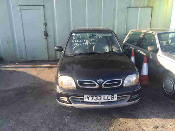 2001 MICRA ACTIV BLACK FULL MOT DRIVES