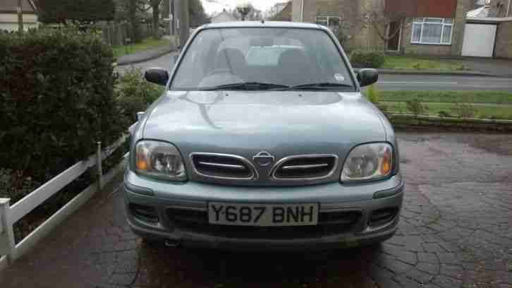 2001 NISSAN MICRA S AUTO TEAL