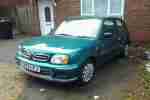 2001 MICRA S GREEN 36,000 genuine