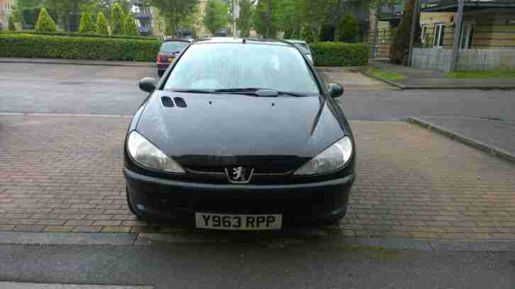 2001 PEUGEOT 206 LX BLACK MOT FAILURE LOW MILEAGE
