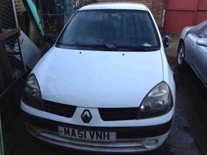 2001 RENAULT CLIO AUTHENTIQUE WHITE 1.2