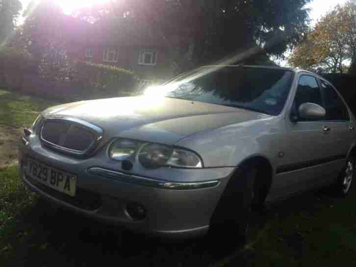 2001 ROVER 45 IMPRESSION S SILVER 1 FULL LEATHER HEATED SEATS MOT AND TAX