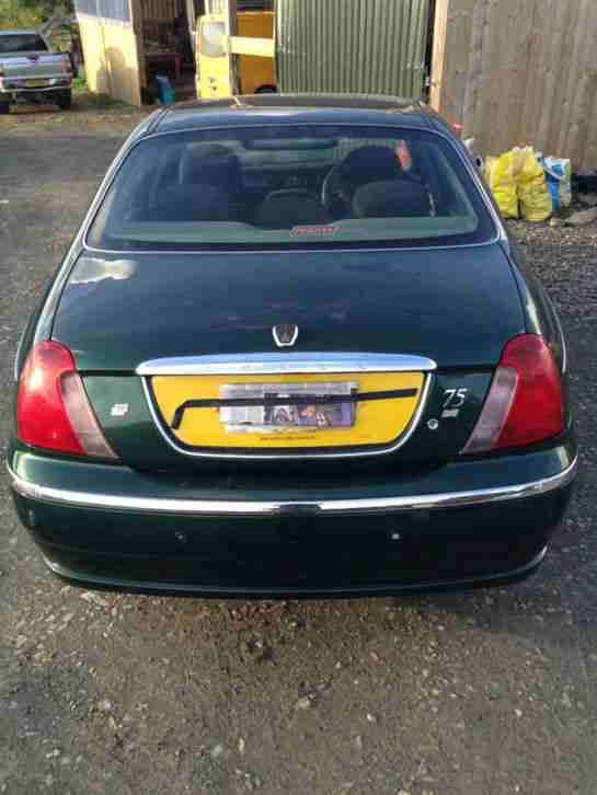 2001 ROVER 75 CLUB CDT SE BRITISH RACING GREEN Offered as Spares or Repair