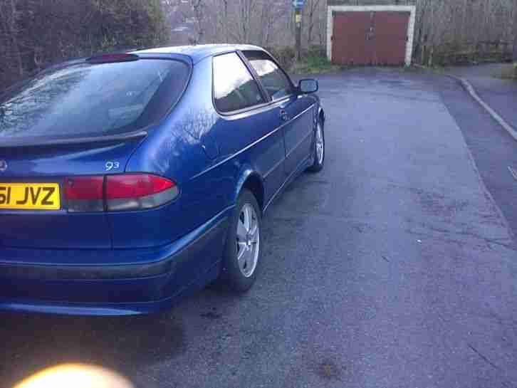 2001 SAAB 9-3 SE TID BLUE 3 DOOR COUPE