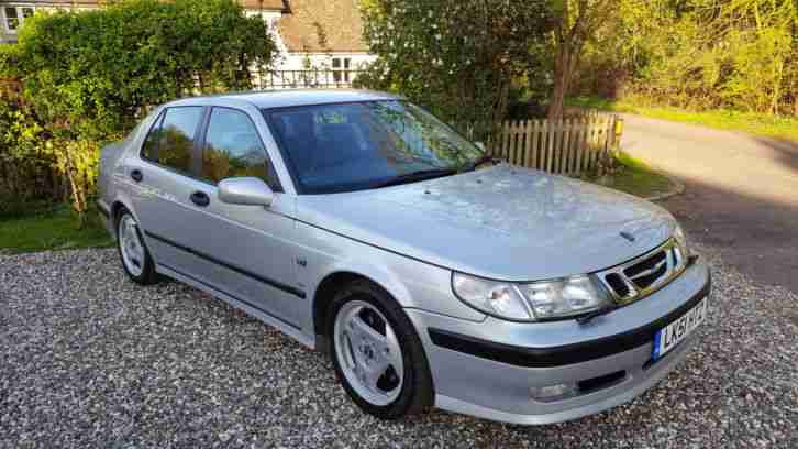 2001 SAAB 9-5 2.3 TUTBO AERO AUTO SALOON SILVER ONE OWNER FROM NEW FULL HISTORY