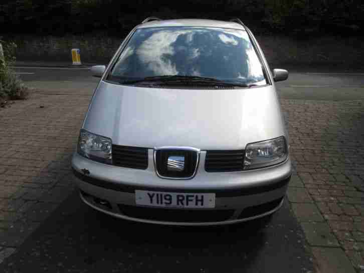 2001 SEAT ALHAMBRA 1.8 20V S MPV A/C LONG MOT LOW MLES NEEDS ATTENTION TO TURBO