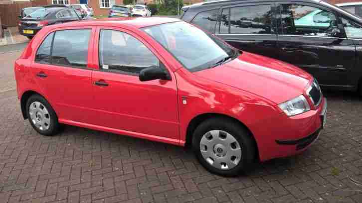 2001 FABIA CLASSIC 8V RED 77800 MILES,