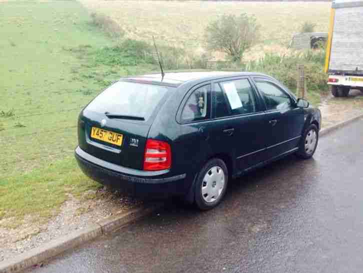 2001 SKODA FABIA COMFORT SDI ESTATE GREEN DIESEL LONG MOT DRIVES SUPERB VW LUMP