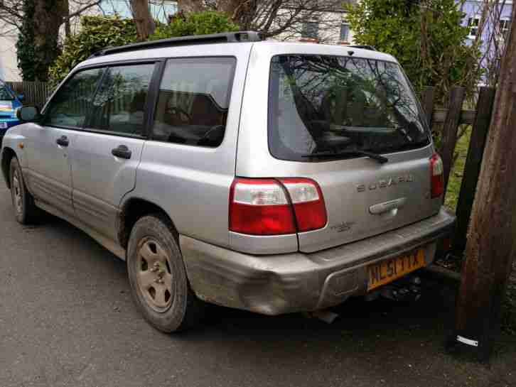 2001 SUBARU FORESTER ALL WEATHER SILVER/GREY Spares or Repair NO RESERVE Project