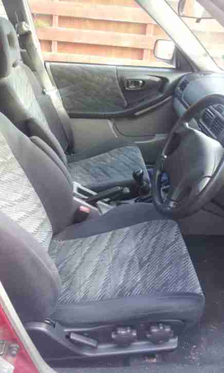 2001 SUBARU FORESTER RED/GREY 3 Brand New tyres