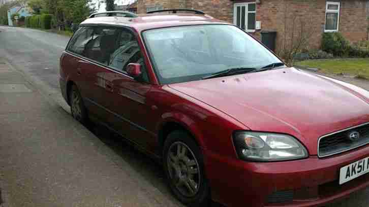 2001 SUBARU LEGACY GL AWD AUTO RED